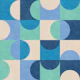 Bauhaus Circle Abstract - Coastal