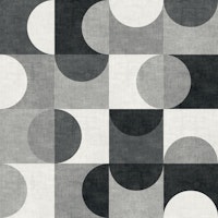 Bauhaus Circle Abstract - Charcoal tapetit