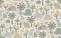 dinos jungle - neutral tones tapetit