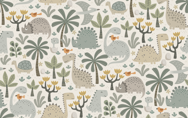dinos jungle - neutral tones