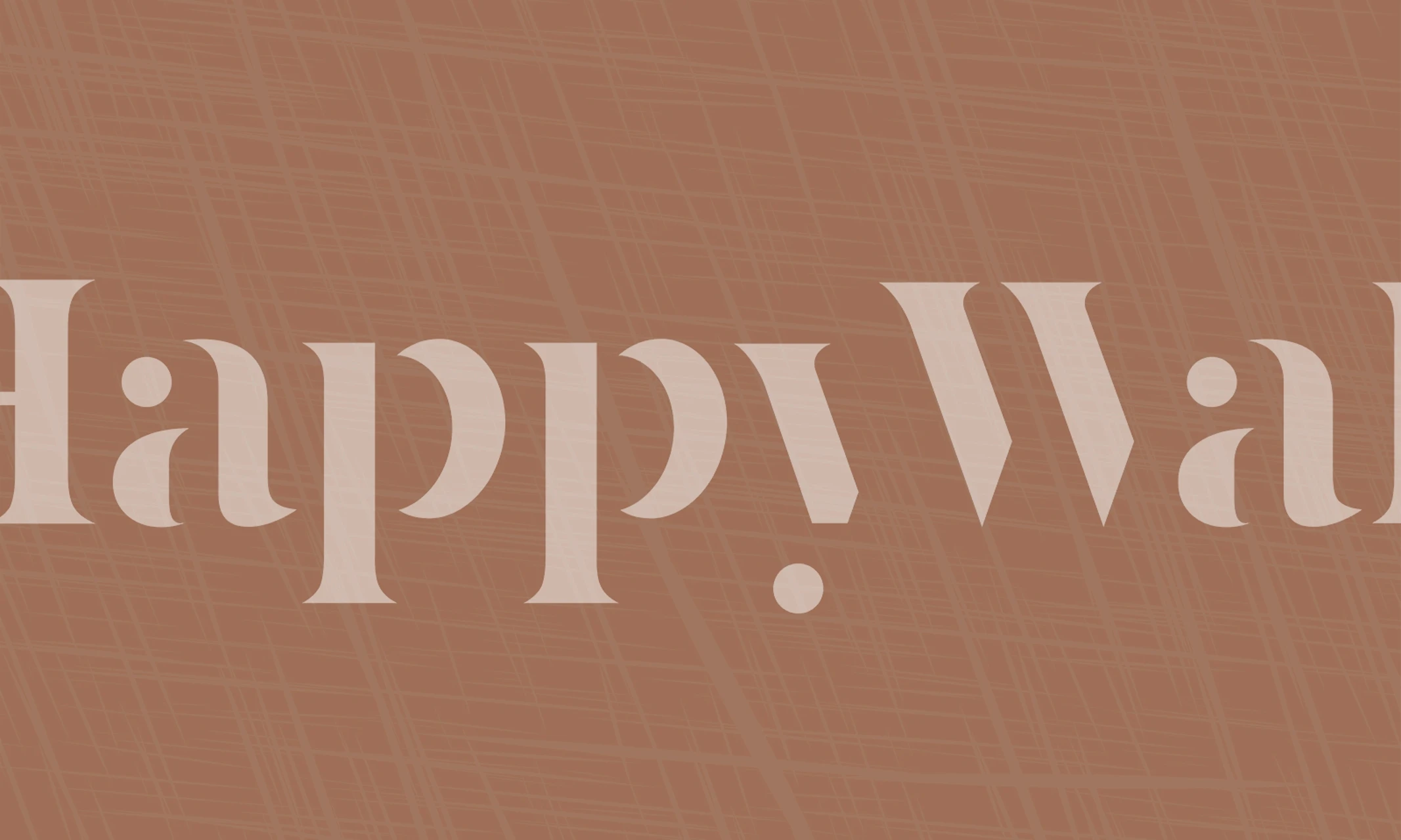 Mocha Mousse Weave Lines wallpaper in a room