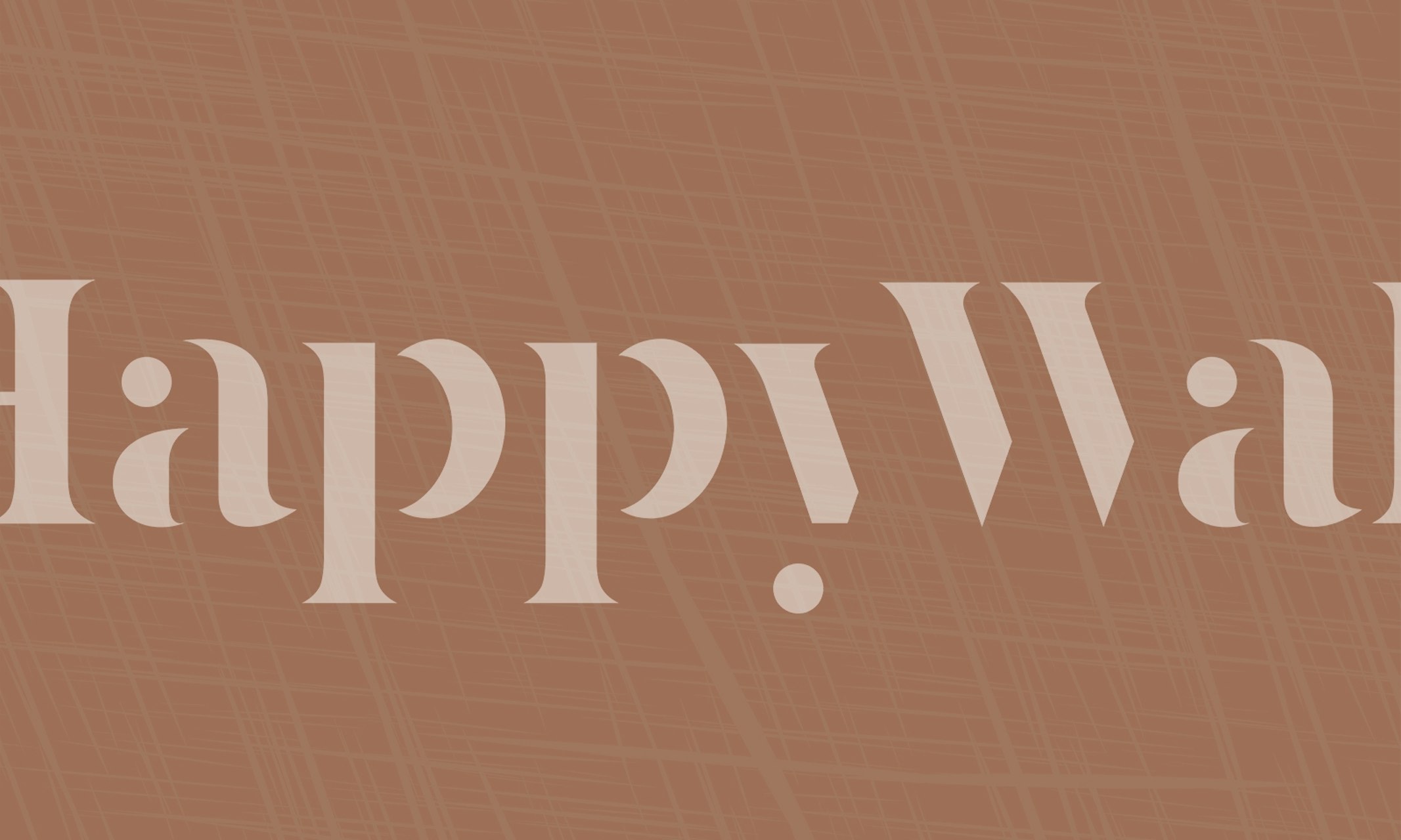 Mocha Mousse Weave Lines wallpaper in a room