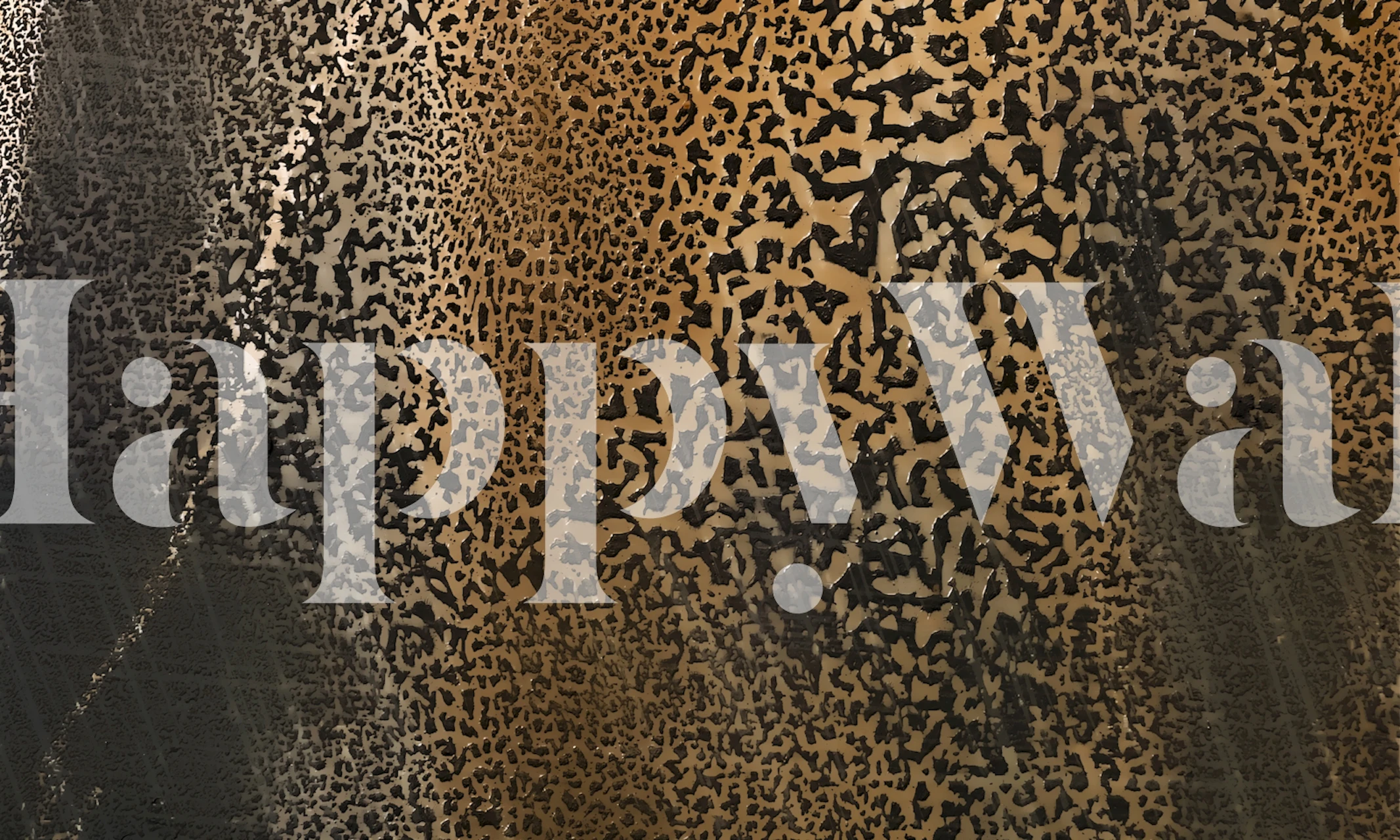 Papel de parede Golden Copper Luxe em um ambiente