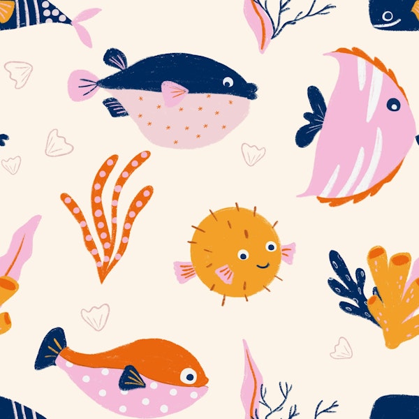 Colourful fish party