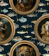 Smoking Golden Retriever Wall Gallery 2