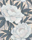 Lush Peonies in Blue Grey and Blush