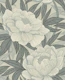 Neutral Grey and Cream Dreamy Peony Floral