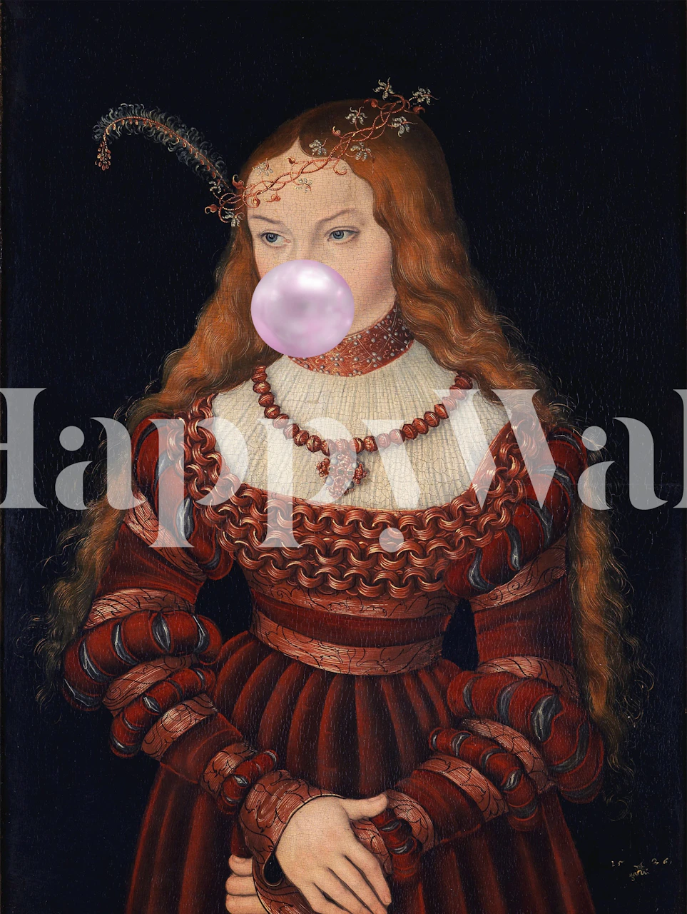 Papier peint Renaissance Bubblegum Charm dans une pièce