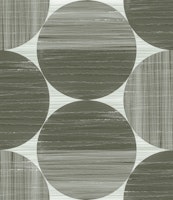 Geometric Modern Circle Shapes Gray Green ταπετσαρία