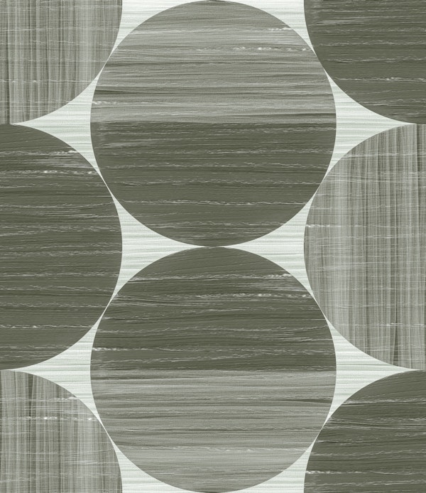 Geometric Modern Circle Shapes Gray Green