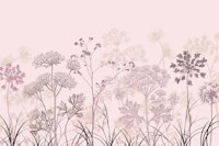 Pastel Wildflower Meadow Blush Elegance papel de parede