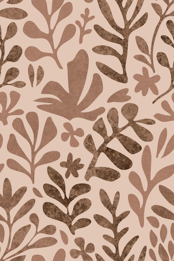 Matisse Inspired Foliage Mocha Mousse II
