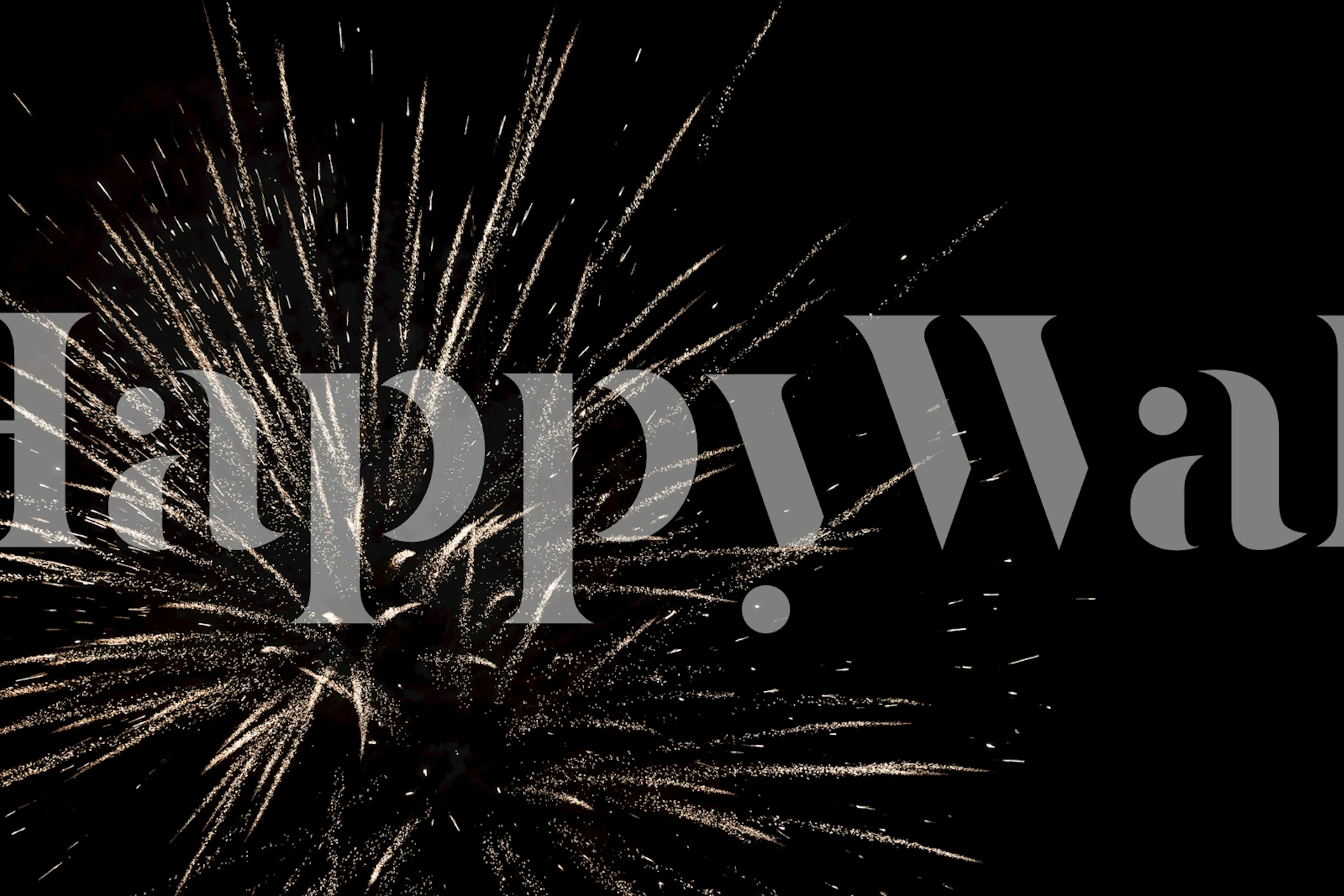 Návrh tapety Golden Firework Glam