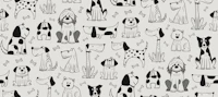 dogs - black and white wallpaper