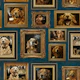 Smoking Golden Retriever Gallery Wall Blue