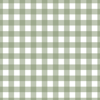 Sage gingham on white - large scale wallpaper