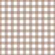 Mocha gingham on white - large scale