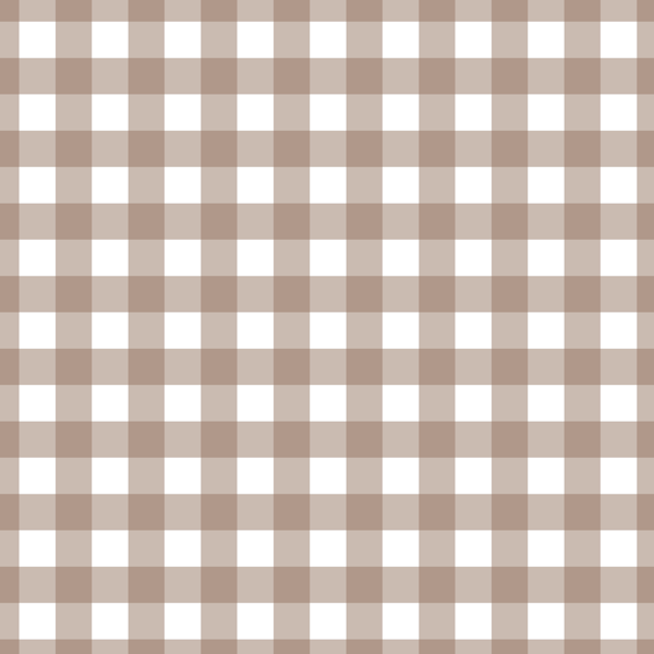 Mocha gingham on white - large scale