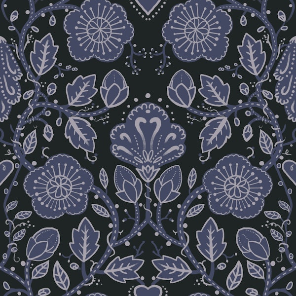 Midnight Floral Harmony