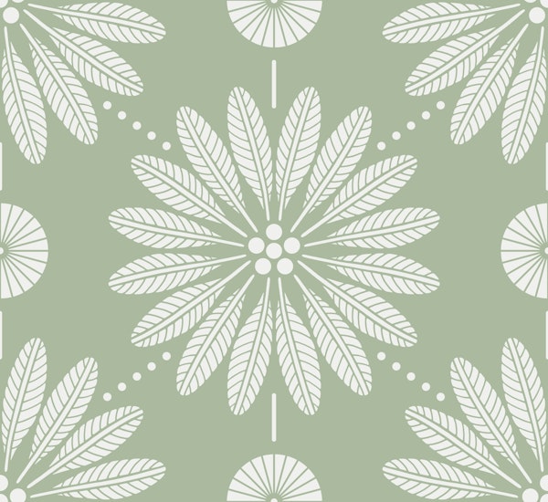 Palm Terrace - Sage Green