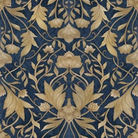 Morris tribute floral damask_Blue Saphire tapetit