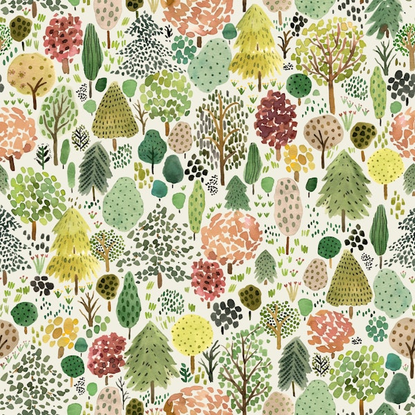 Trees Texture Green Forest