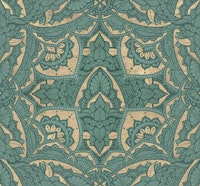 Art deco geometry - teal opaline behang