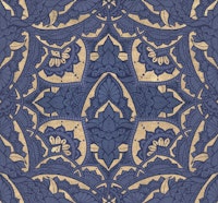 Geometric Art Deco -Blue Saphire behang