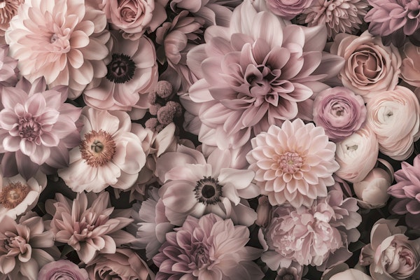 Dreamy Floral Touch Blush Pink
