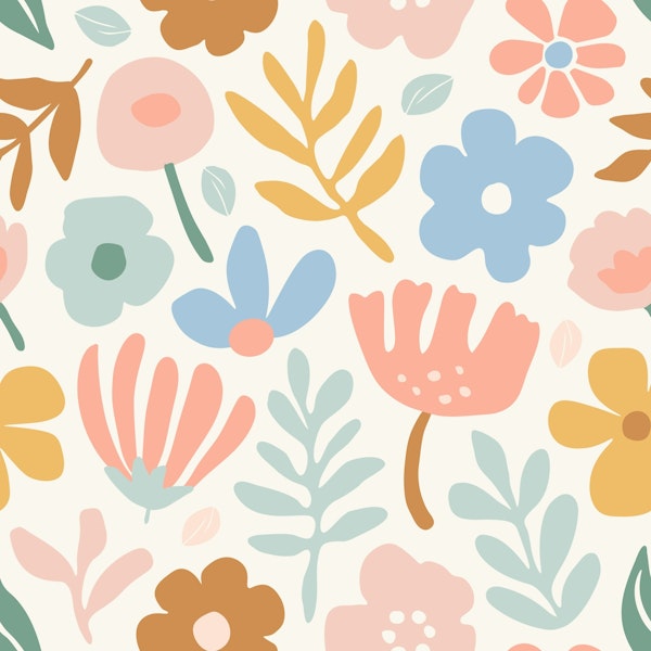 Pastel Nursery Kids Florals