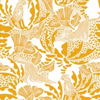 Exotic Tropical Jungle Bright Yellow WP tapete