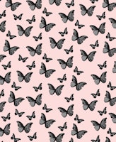 Black Blush Butterfly Glam 1 wallpaper