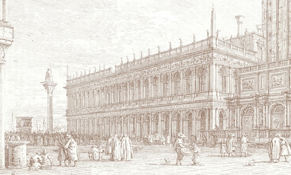 Historic Venice Architectural Etching