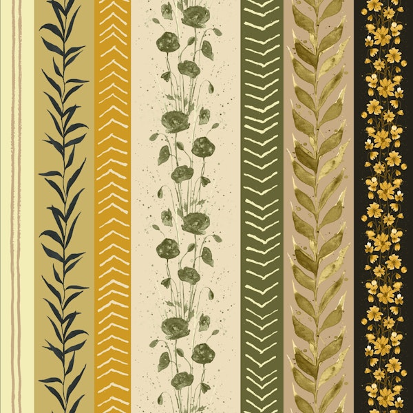 Earthy Floral Cascade