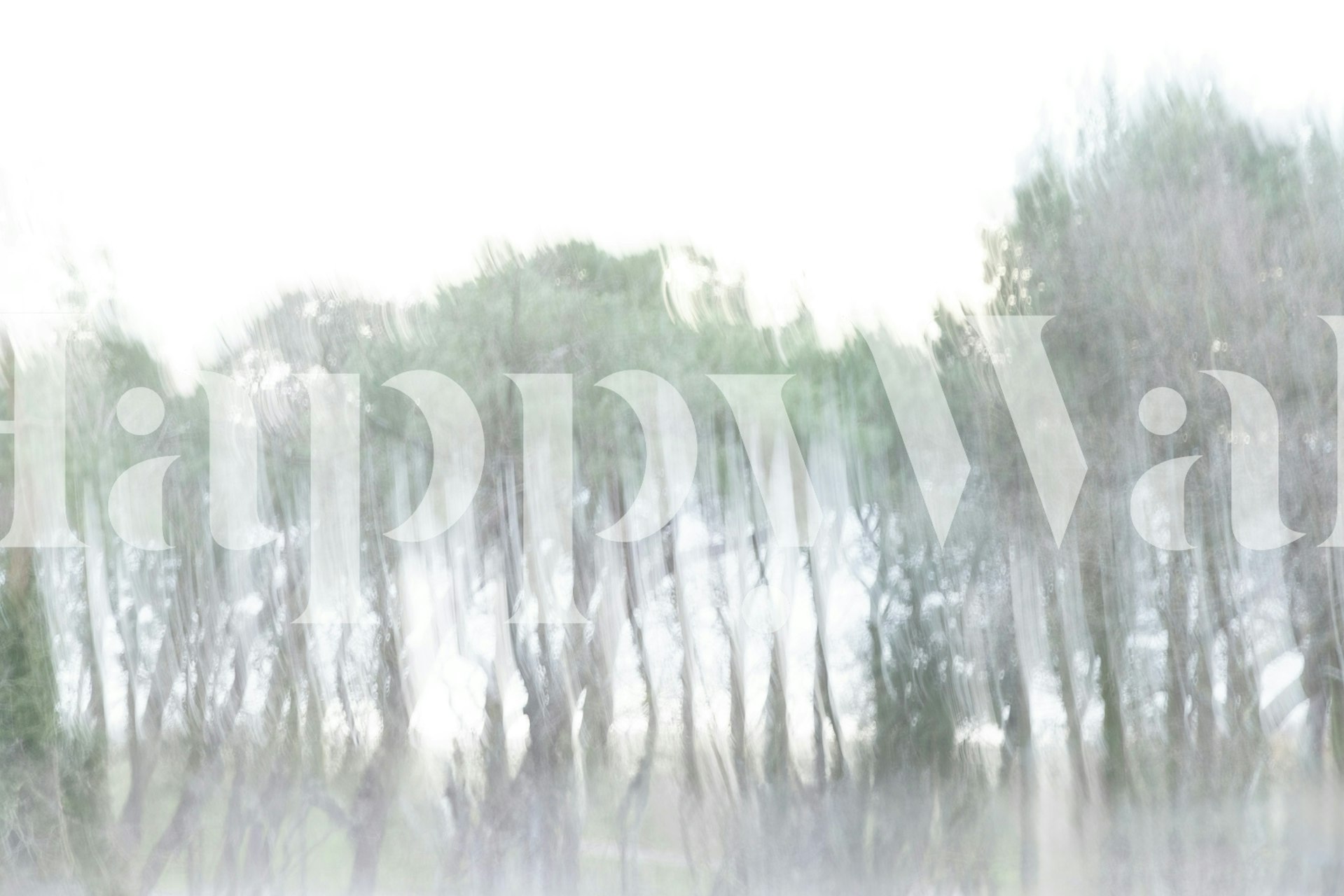 Dreamy Woodland Blur ταπετσαρία σε ένα δωμάτιο