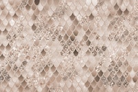 Soft Beige Brown Mermaid Scales Glam 1 ταπετσαρία