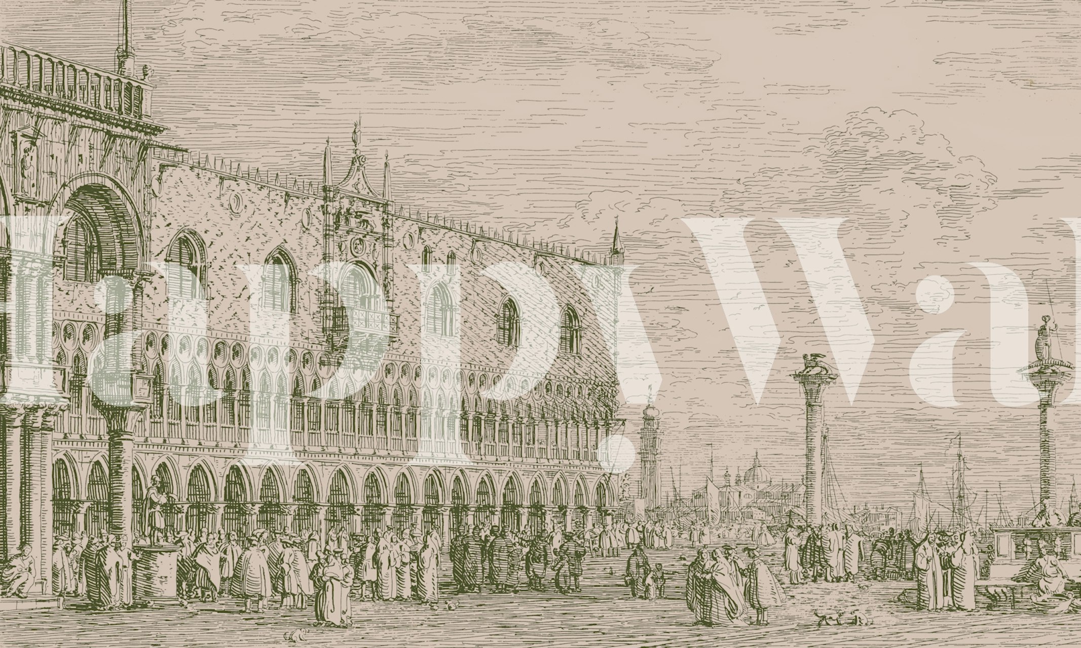 Mocha wallpaper featuring Venetian architecture