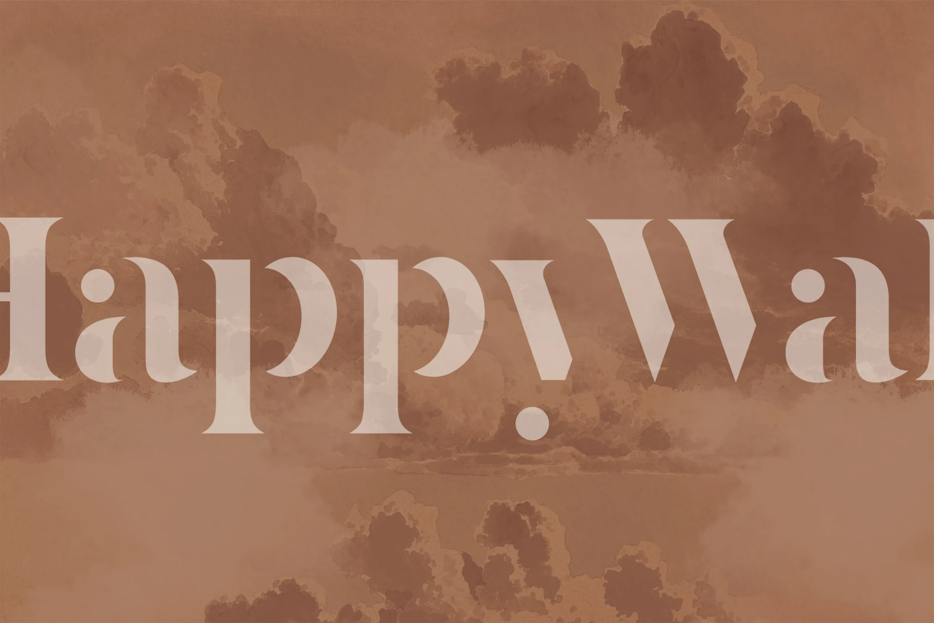 Papel pintado Warm Renaissance Clouds Mocha Mousse en la habitación