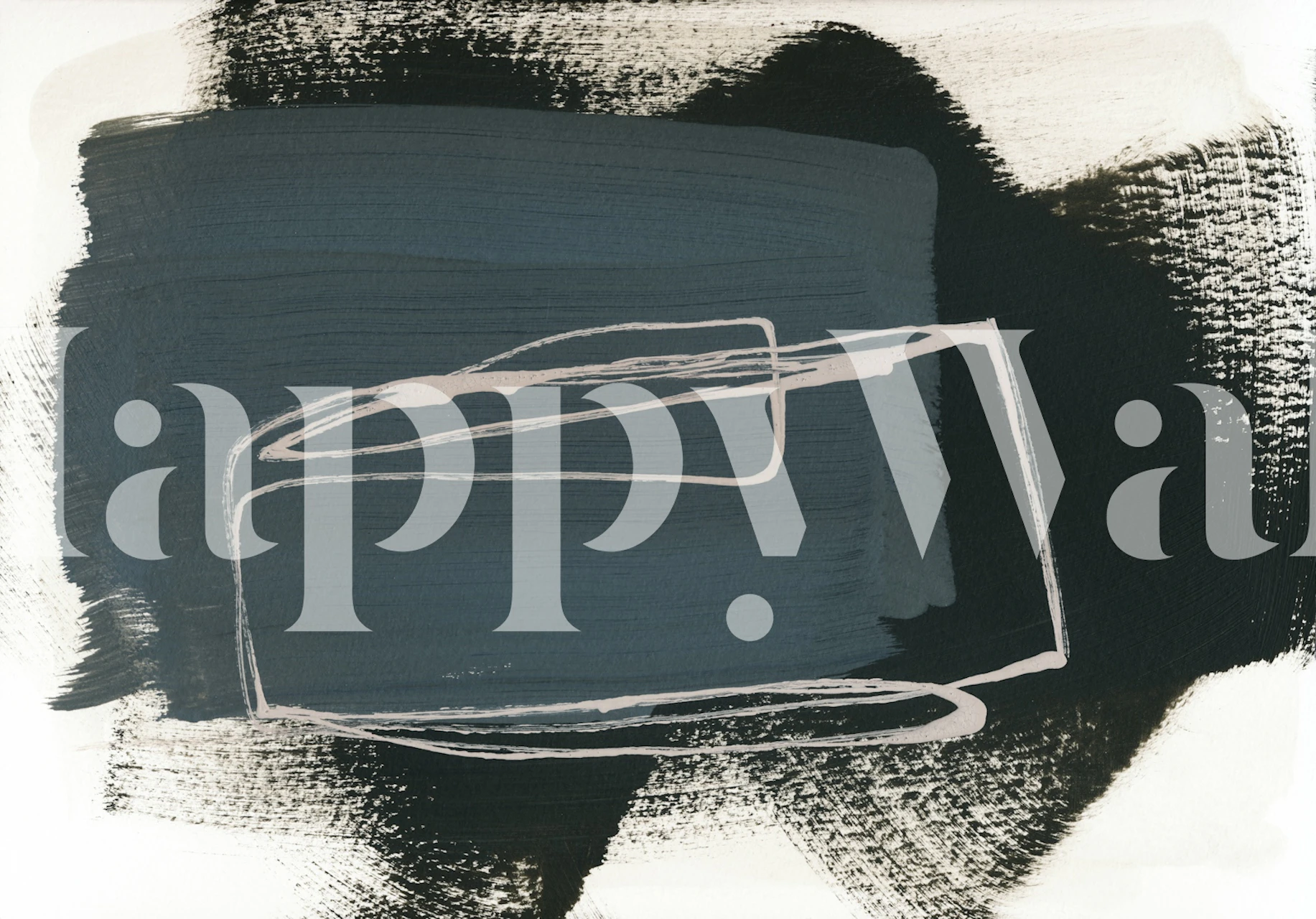 Papel mural Bold Strokes 1 en un entorno de habitación