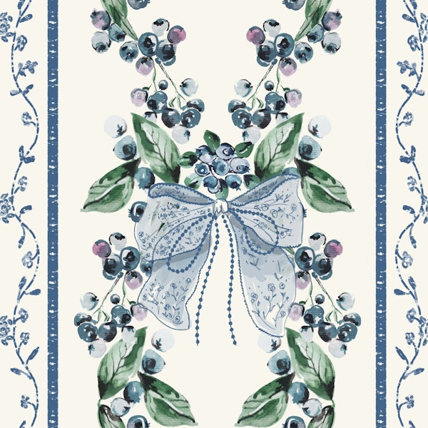Blueberries and Bow Stripes