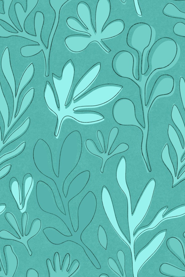 Turquoise Botanical Bliss