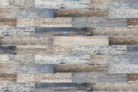 Vintage Wood Tiles Capri Blue behang