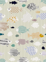 Fresh fish on warm grey tapet