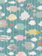 Fresh fish on teal