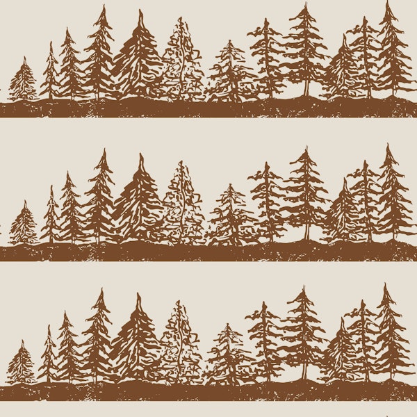 Scandinavian Earthy Woodland Silhouettes