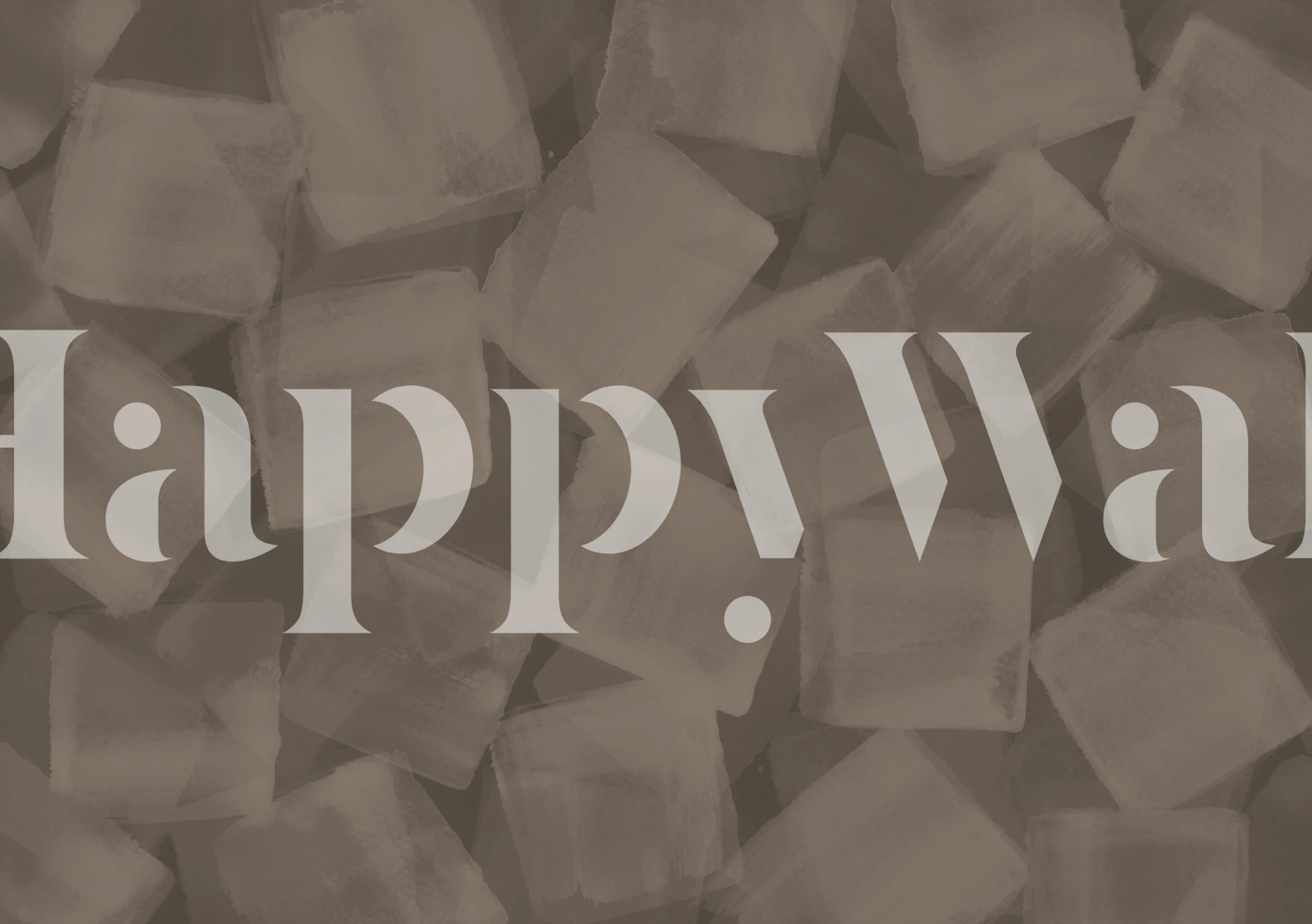 Soft Mocca Strokes Mosaic wallpaper in a room