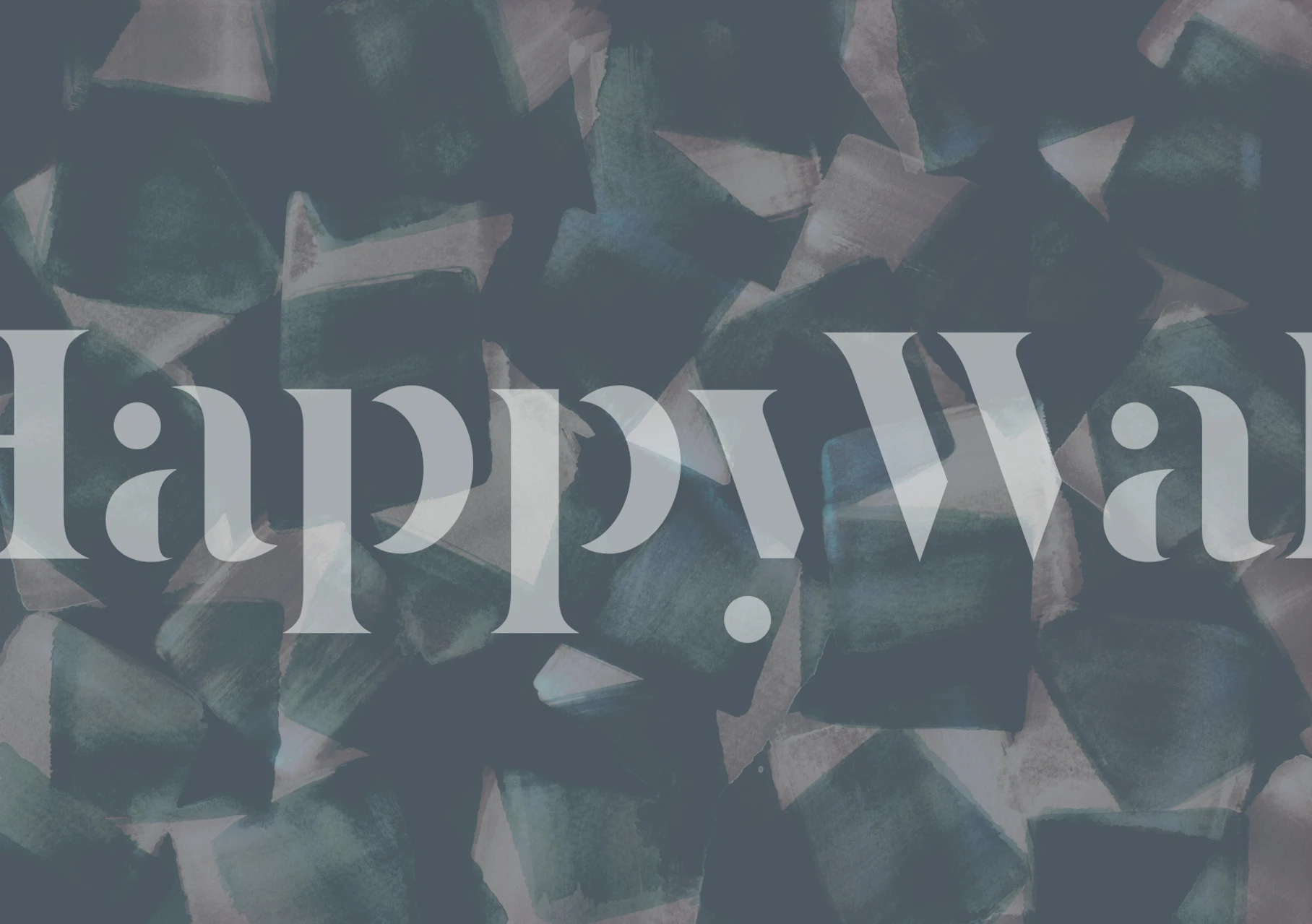 Abstract geometric design in moody blue tones wallpaper