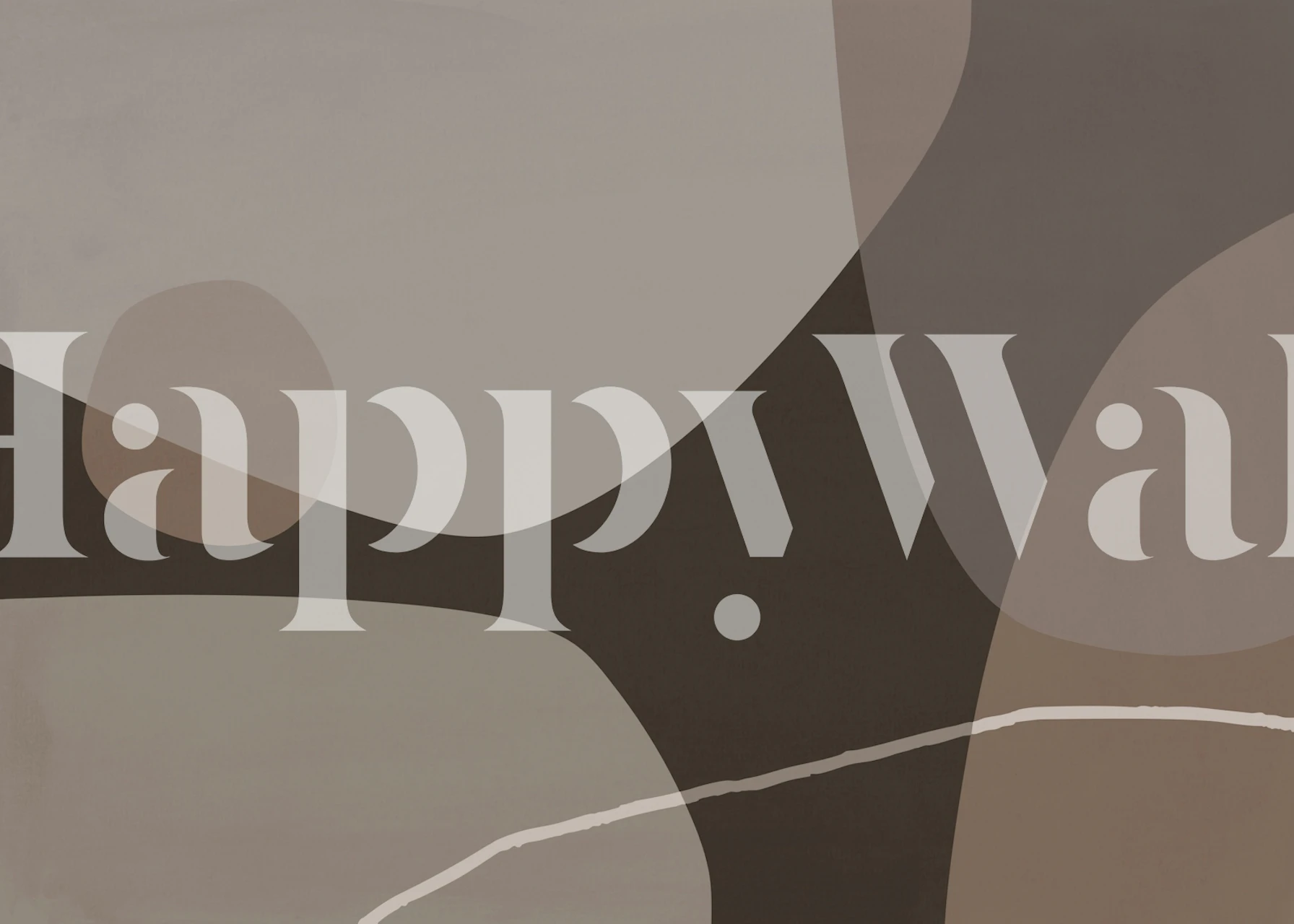 Soft Earthy Shapes wallpaper in a modern room