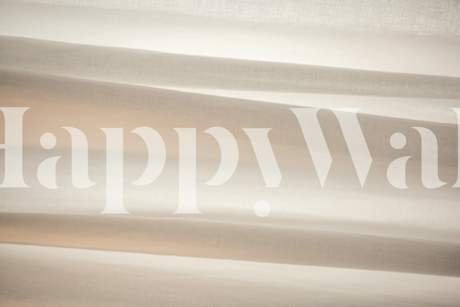 Papier peint Warm Curtain Texture dans une pièce