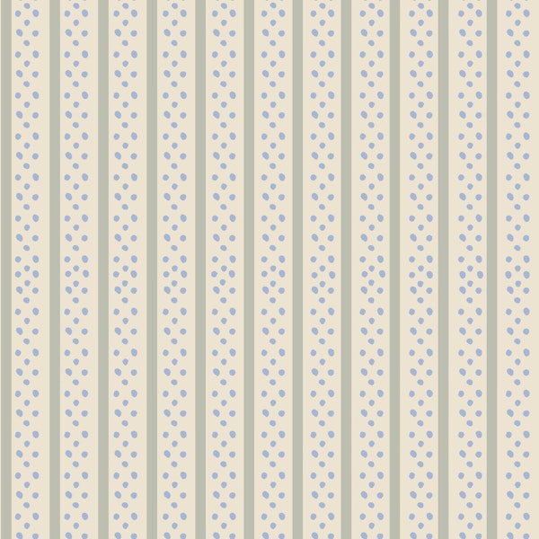 An olive green & blue striped-dotted design